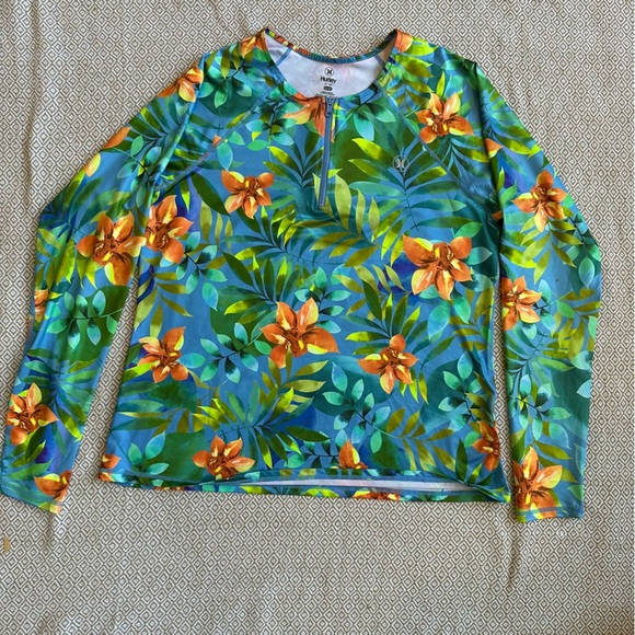 Hurley Other - Hurley swim shirt w/zipper Size XL SPF 50